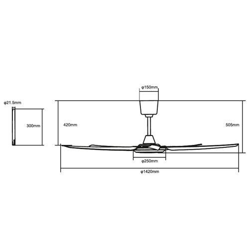 Blanco Series dimension diagram