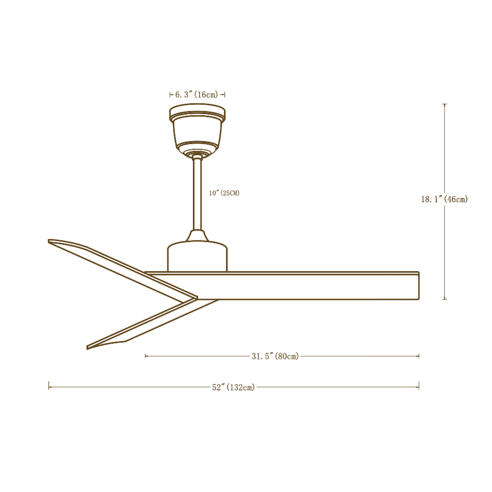 Edge Series fan dimensions